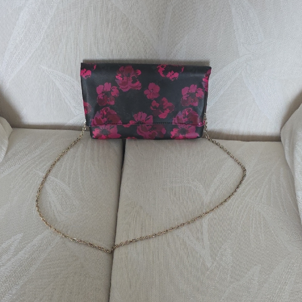 Floral Black and Pink Women's Bag